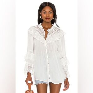 Spell Ella lace blouse large EUC